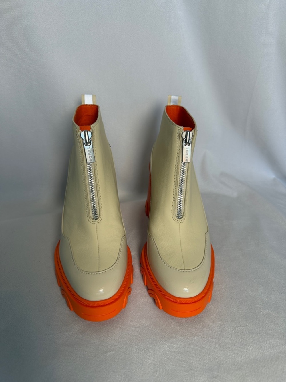 NEW Sorel Women's Brex Heel Zip Boots Size 8 Bleached Ceramic Optimized Orange - Picture 5 of 12